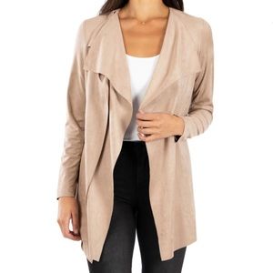 Kut from the Kloth Dianne beige faux suede jacket